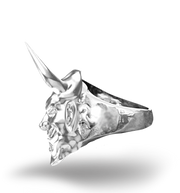 Oni sterling silver ring