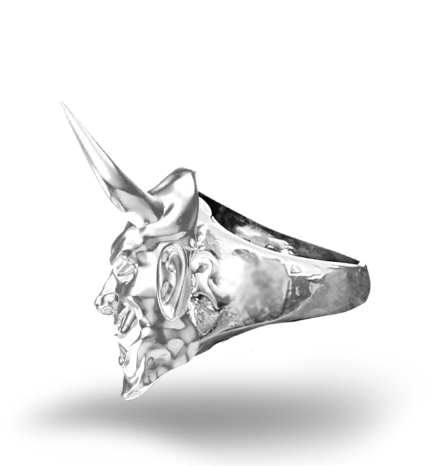 Oni sterling silver ring