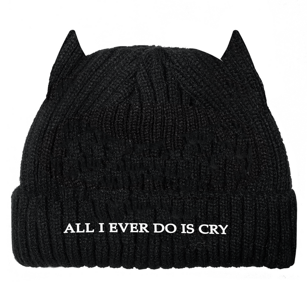 All I ever do is cry premium beanie