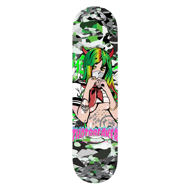 LunarCamo skateboard deck