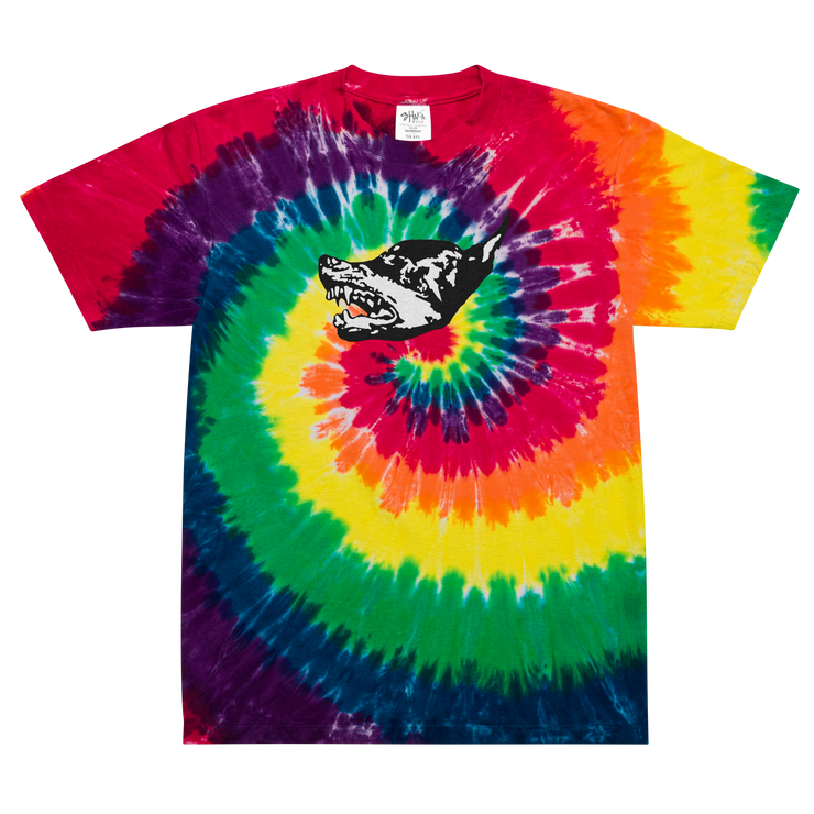 Dobermann tie-dye t-shirt