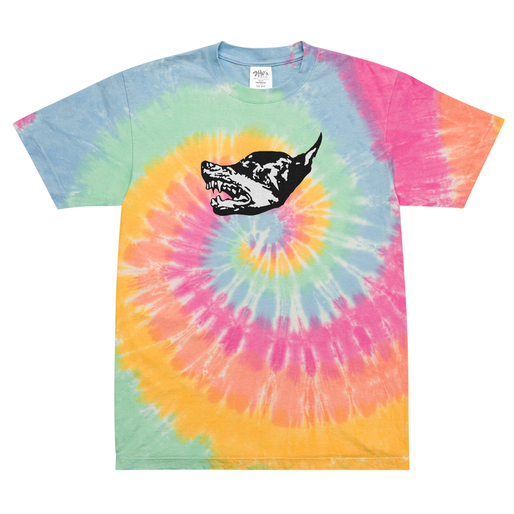 Dobermann tie-dye t-shirt