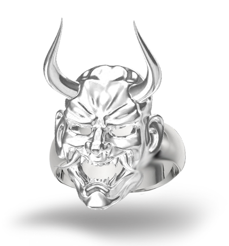 Oni sterling silver ring